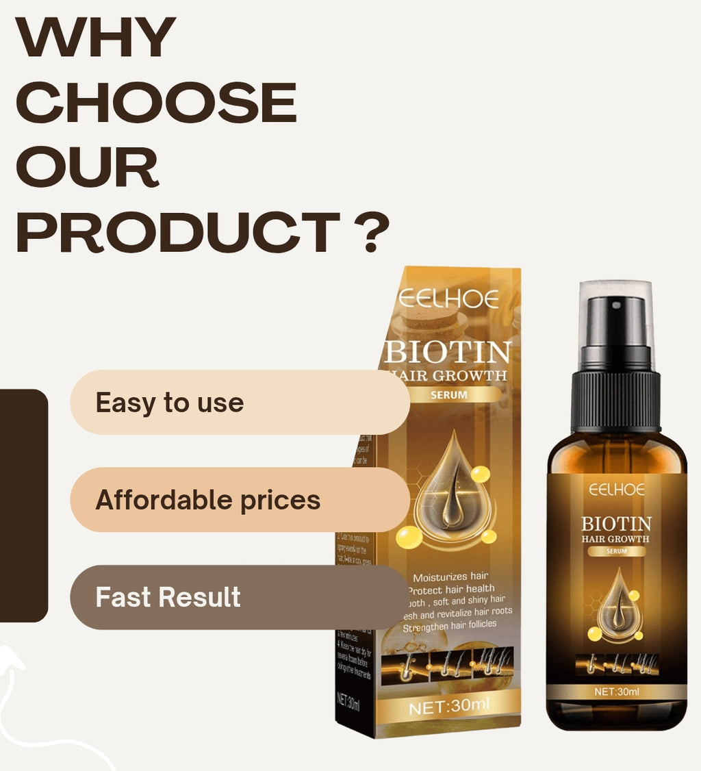 OUHOE - Biotin Hair Growth Serum (100% Result)